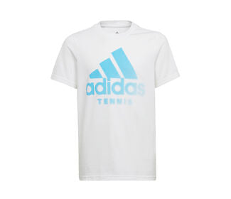 Adidas Youth Tennis Category Graphic Tee (White)