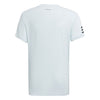 Adidas Boys Club 3 Stripe Tee (Light Blue)