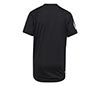 Adidas Boys Club 3 Stripe Tee (Black)