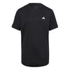 Adidas Boys Club 3 Stripe Tee (Black)