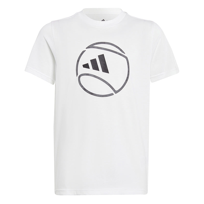 Adidas Boys Category Graphic Tee (White)