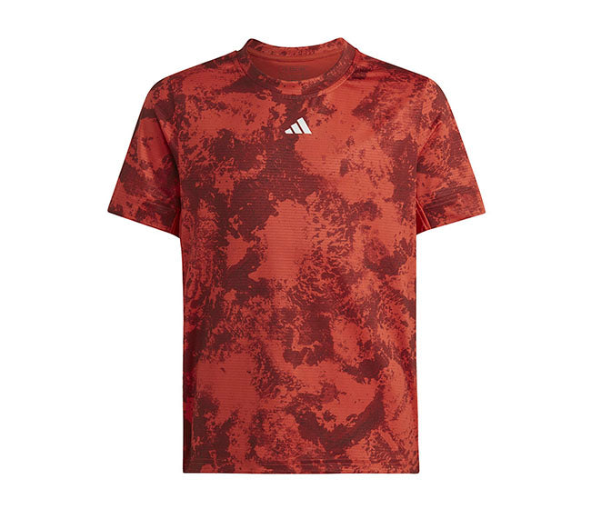 Adidas Boys Roland Garros Tee (Preloved Red)