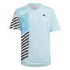Adidas Boys New York Pro Tee (Light Aqua)