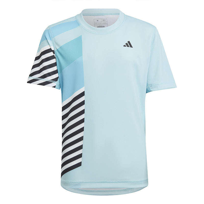 Adidas Boys New York Pro Tee (Light Aqua)