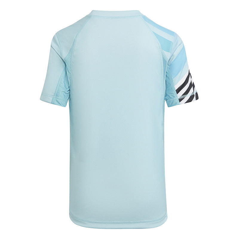 Adidas Boys New York Pro Tee (Light Aqua)