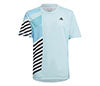 Adidas Boys New York Pro Tee (Light Aqua)