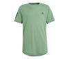 Adidas Boys Club 3 Stripe Tee (Green)