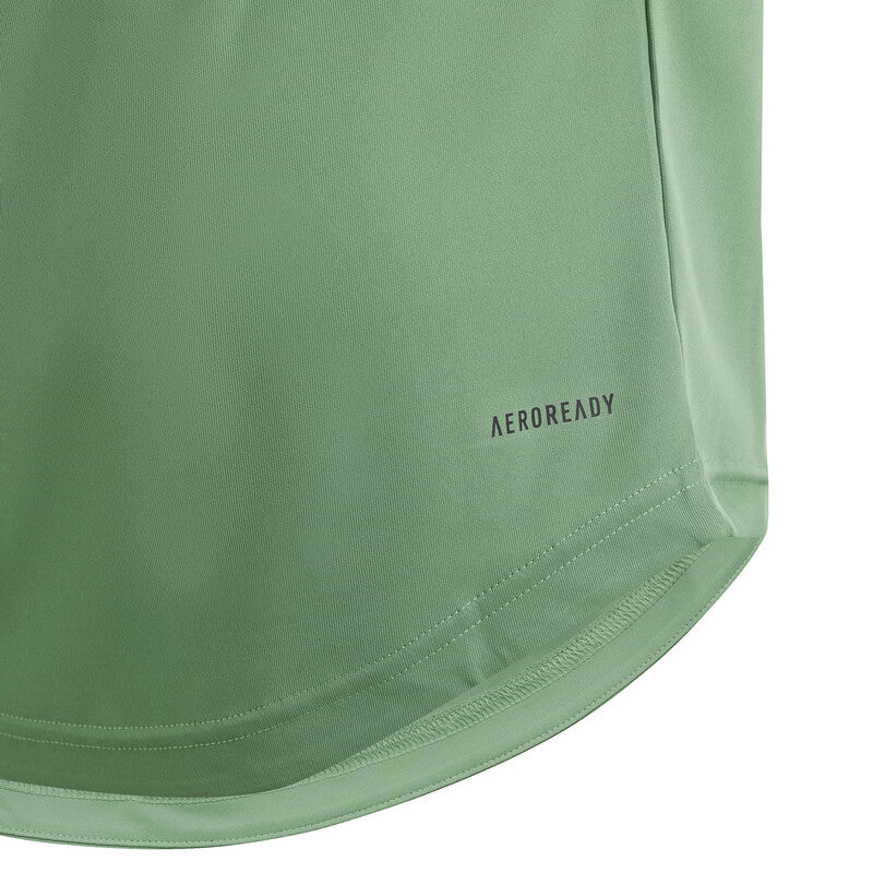 Adidas Boys Club 3 Stripe Tee (Green)