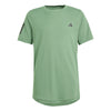 Adidas Boys Club 3 Stripe Tee (Green)