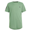 Adidas Boys Club 3 Stripe Tee (Green)