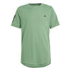 Adidas Boys Club 3 Stripe Tee (Green)