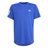 Adidas Boys Club 3 Stripe Tee (Lucid Blue)