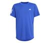 Adidas Boys Club 3 Stripe Tee (Lucid Blue)