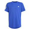 Adidas Boys Club 3 Stripe Tee (Lucid Blue)