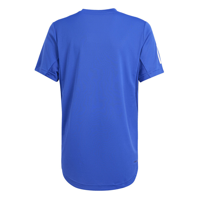 Adidas Boys Club 3 Stripe Tee (Lucid Blue)