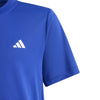 Adidas Boys Club 3 Stripe Tee (Lucid Blue)
