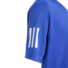 Adidas Boys Club 3 Stripe Tee (Lucid Blue)