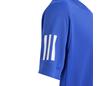 Adidas Boys Club 3 Stripe Tee (Lucid Blue)