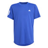 Adidas Boys Club 3 Stripe Tee (Lucid Blue)