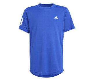 Adidas Boys Club 3 Stripe Tee (Lucid Blue)
