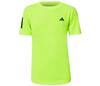 Adidas Boys Club 3 Stripe Tee (Lucid Lemon)