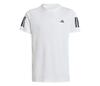 Adidas Boys' Club 3 Stripes Tee (White)