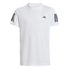 Adidas Boys' Club 3 Stripes Tee (White)