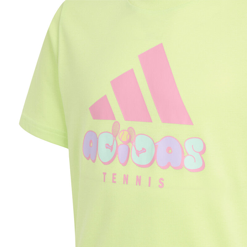 Adidas Kids' Tennis Category Graphic Tee (Semi Lucid Red) Adidas