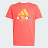 Adidas Kids' Tennis Category Graphic Tee (Semi Lucid Red) Adidas