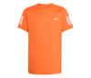 Adidas Boys' Club 3 Stripes Tee (Pure Orange)