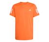 Adidas Boys' Club 3 Stripes Tee (Pure Orange)