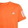 Adidas Boys' Club 3 Stripes Tee (Pure Orange)