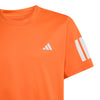 Adidas Boys' Club 3 Stripes Tee (Pure Orange)