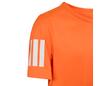 Adidas Boys' Club 3 Stripes Tee (Pure Orange)