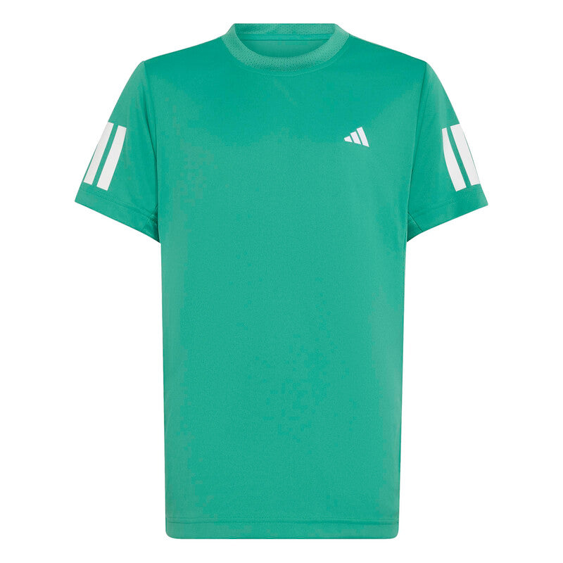 Adidas Boys' Club 3 Stripes Tee (Semi Court Green) Adidas