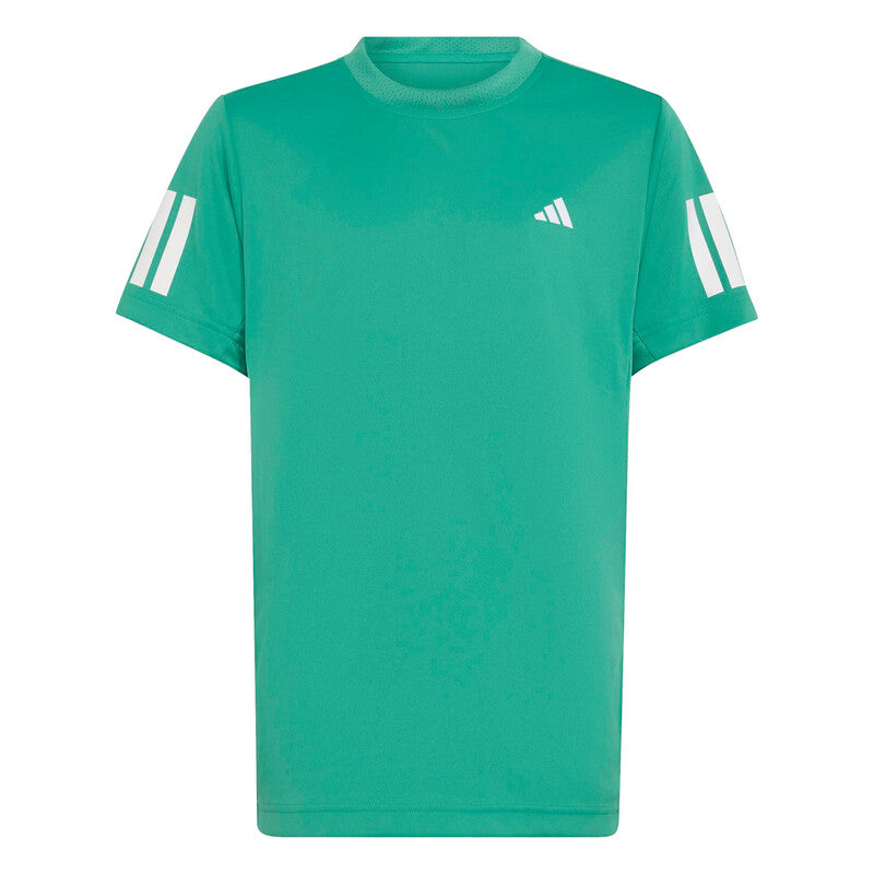 Adidas Boys' Club 3 Stripes Tee (Semi Court Green) Adidas