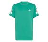 Adidas Boys' Club 3 Stripes Tee (Semi Court Green)