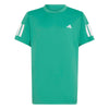 Adidas Boys' Club 3 Stripes Tee (Semi Court Green) Adidas