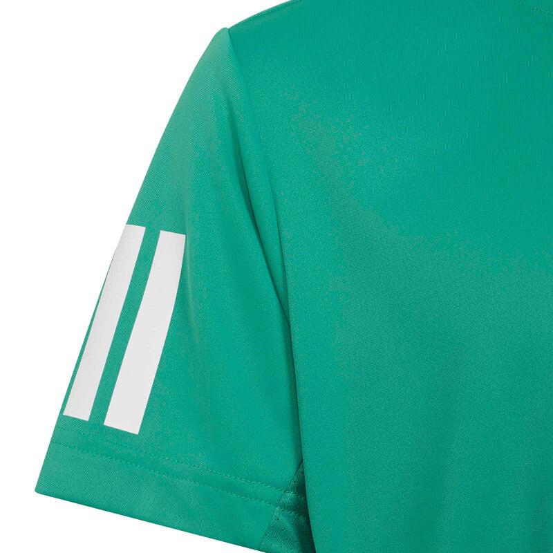 Adidas Boys' Club 3 Stripes Tee (Semi Court Green) Adidas