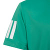 Adidas Boys' Club 3 Stripes Tee (Semi Court Green)