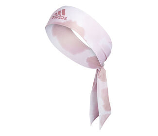 Adidas Alphaskin Print Tie Headband (Pink)