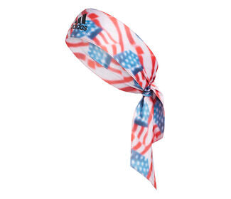 Adidas Alphaskin Americana Aop Tie Headband (Red/White/Blue)