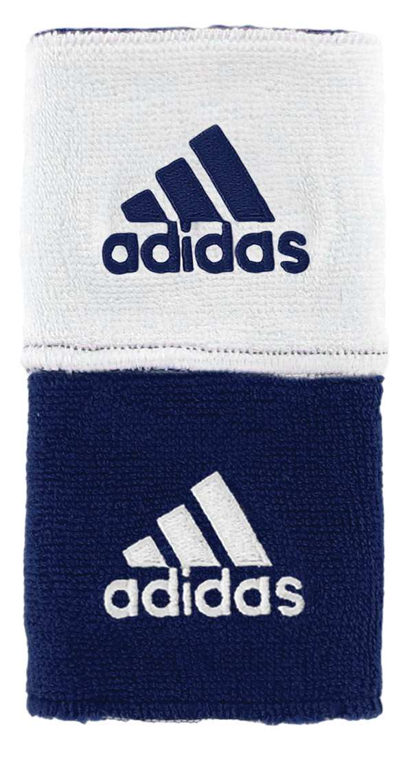 Adidas Interval Reversible Wristband-Small (White/Navy)