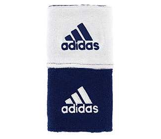 Adidas Interval Reversible Wristband-Small (White/Navy)
