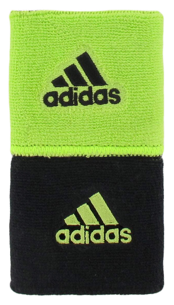 Adidas Interval Reversible Wristband-Small (Lime/Black)