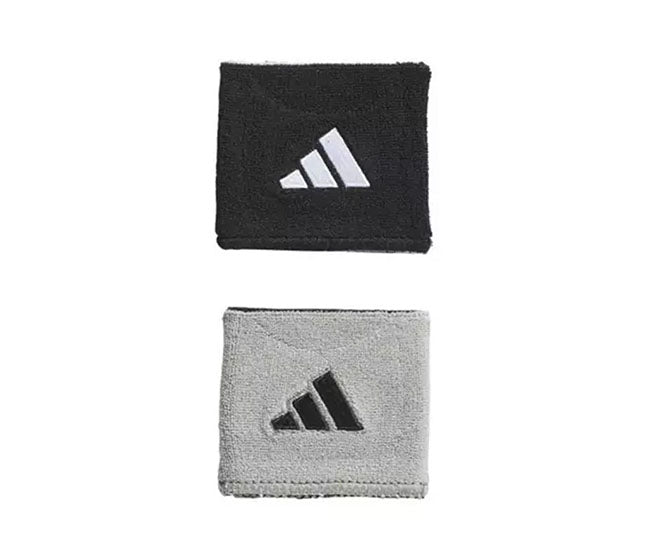 Adidas Interval Small Reversible 2.0 Wristbands (Black/Grey)
