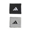Adidas Interval Small Reversible 2.0 Wristbands (Black/Grey)