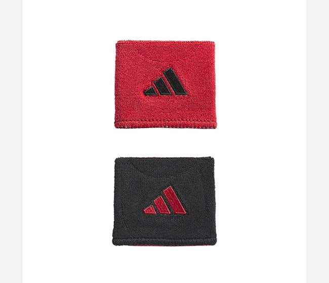 Adidas Interval Small Reversible 2.0 Wristbands (Red/Black)