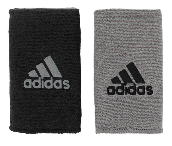 Adidas Interval Reversible Wristband-Large (Black/Grey)