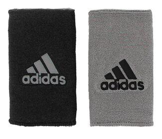 Adidas Interval Reversible Wristband-Large (Black/Grey)